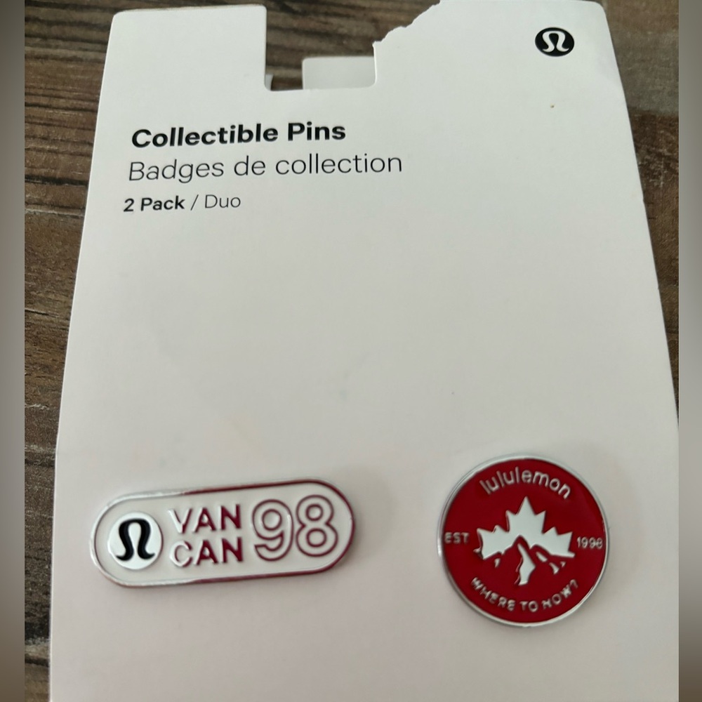 Lululemon collector pins NWT